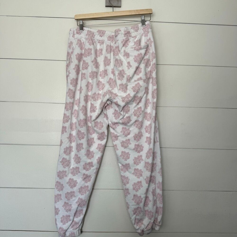 J. Crew Women’s Medium White Patterned Joggers Sw… - image 2